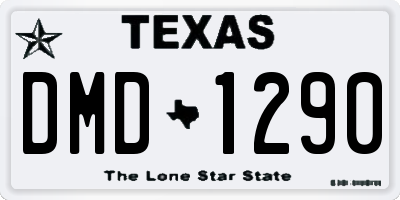 TX license plate DMD1290