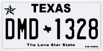 TX license plate DMD1328