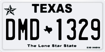 TX license plate DMD1329