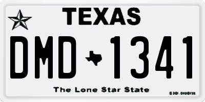 TX license plate DMD1341