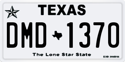 TX license plate DMD1370