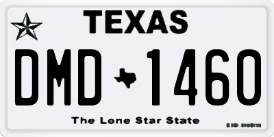 TX license plate DMD1460