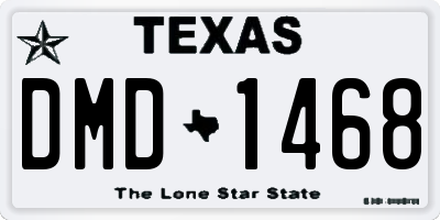 TX license plate DMD1468
