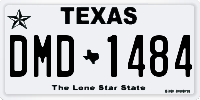 TX license plate DMD1484