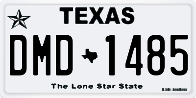 TX license plate DMD1485