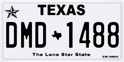 TX license plate DMD1488
