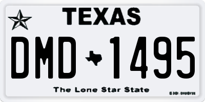 TX license plate DMD1495