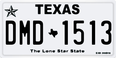 TX license plate DMD1513