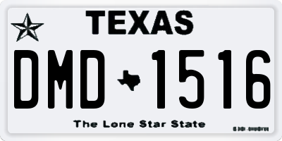 TX license plate DMD1516