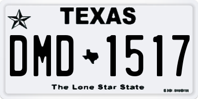 TX license plate DMD1517