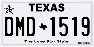 TX license plate DMD1519