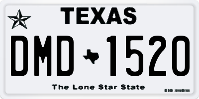 TX license plate DMD1520