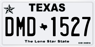 TX license plate DMD1527