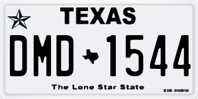 TX license plate DMD1544