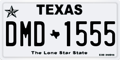 TX license plate DMD1555