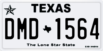 TX license plate DMD1564