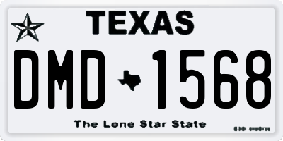 TX license plate DMD1568