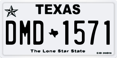 TX license plate DMD1571