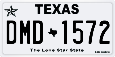 TX license plate DMD1572