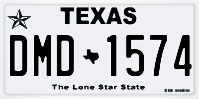 TX license plate DMD1574