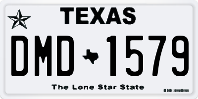TX license plate DMD1579