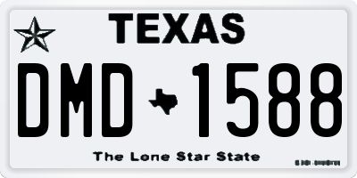TX license plate DMD1588