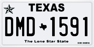 TX license plate DMD1591