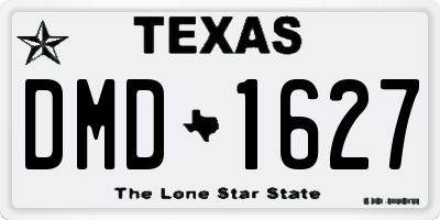 TX license plate DMD1627