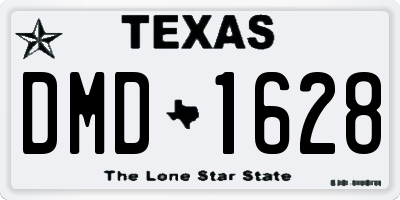 TX license plate DMD1628