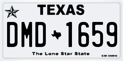 TX license plate DMD1659