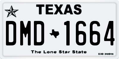 TX license plate DMD1664
