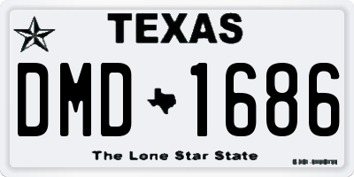 TX license plate DMD1686