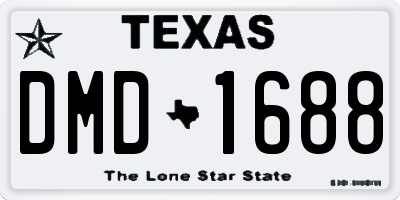 TX license plate DMD1688