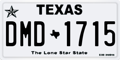 TX license plate DMD1715