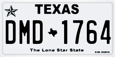 TX license plate DMD1764