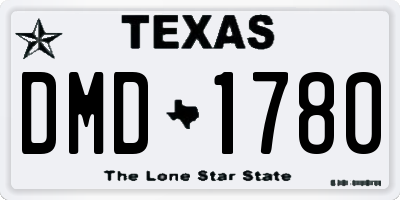 TX license plate DMD1780