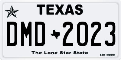 TX license plate DMD2023