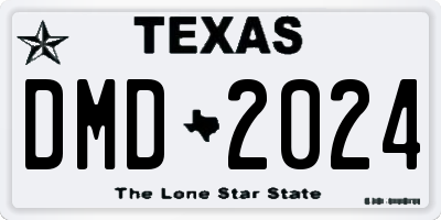 TX license plate DMD2024