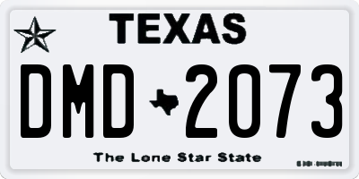 TX license plate DMD2073