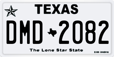TX license plate DMD2082