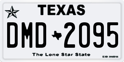TX license plate DMD2095