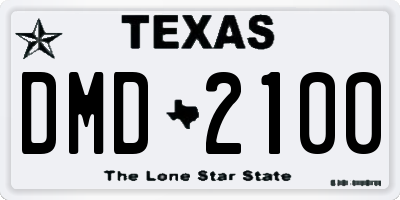 TX license plate DMD2100