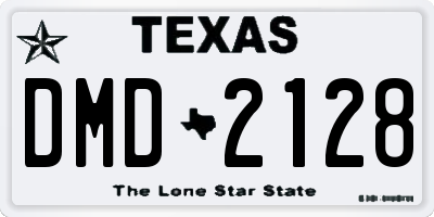 TX license plate DMD2128