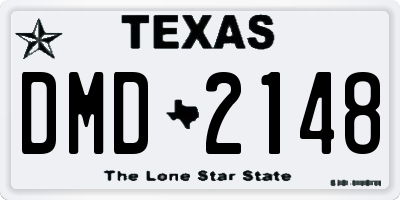 TX license plate DMD2148