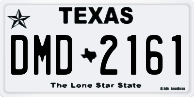TX license plate DMD2161