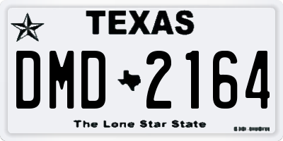 TX license plate DMD2164