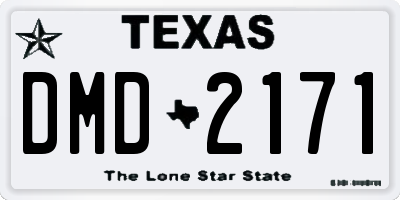 TX license plate DMD2171
