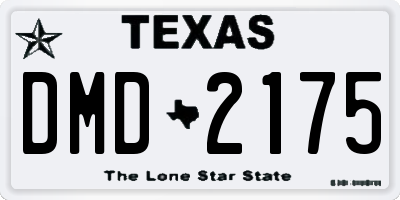TX license plate DMD2175
