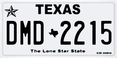 TX license plate DMD2215