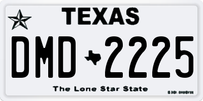 TX license plate DMD2225